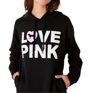 Victoria Secret Pink Originals Limited Edition Black Pullover Hoodie Women’s XS